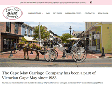 Tablet Screenshot of capemaycarriage.com